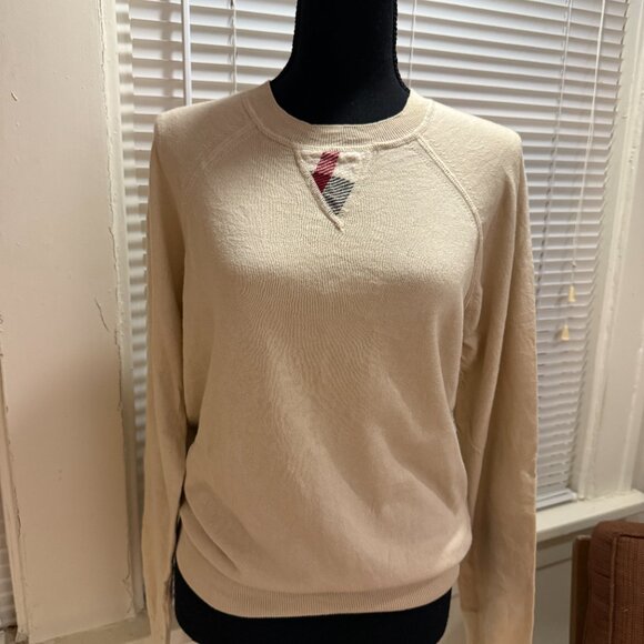 burberry small cotton nova check heritage all season sweater - Picture 3 of 5